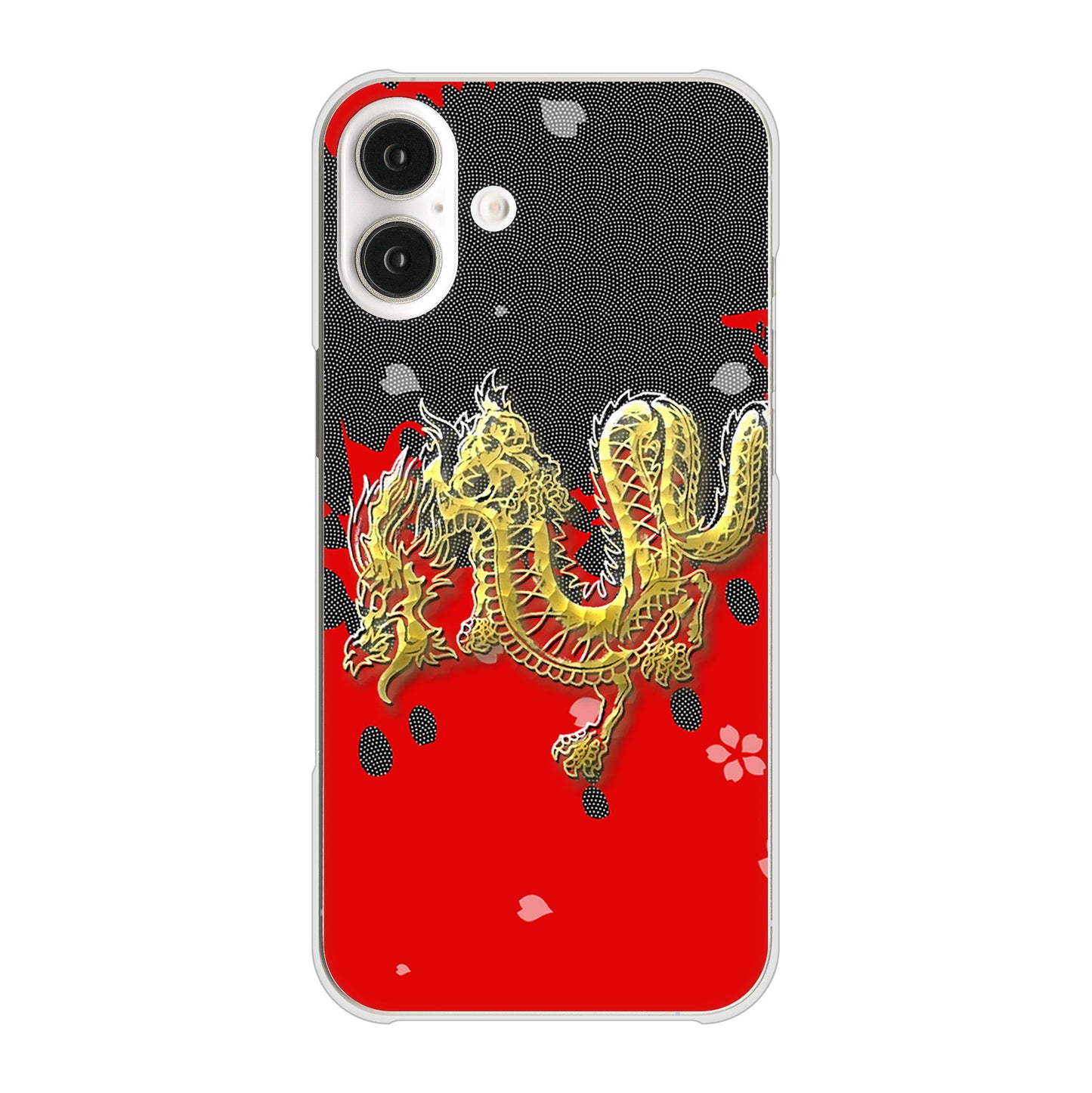 iPhone16 Plus 高画質仕上げ 背面印刷 ハードケース和竜