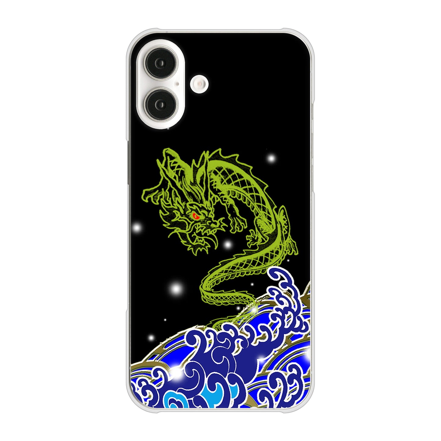 iPhone16 Plus 高画質仕上げ 背面印刷 ハードケース水竜