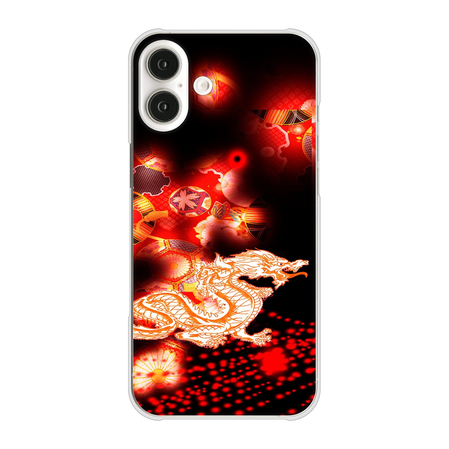 iPhone16 Plus 高画質仕上げ 背面印刷 ハードケース赤竜