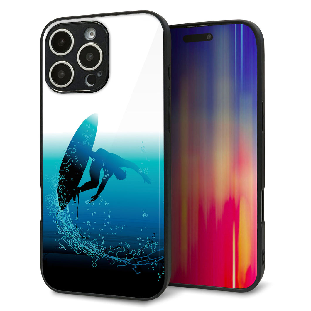 iPhone16 Pro Max 強化ガラス&TPUスマホケース ガラプリ【416 カットバック】