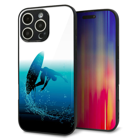 iPhone16 Pro Max 強化ガラス&TPUスマホケース ガラプリ【416 カットバック】
