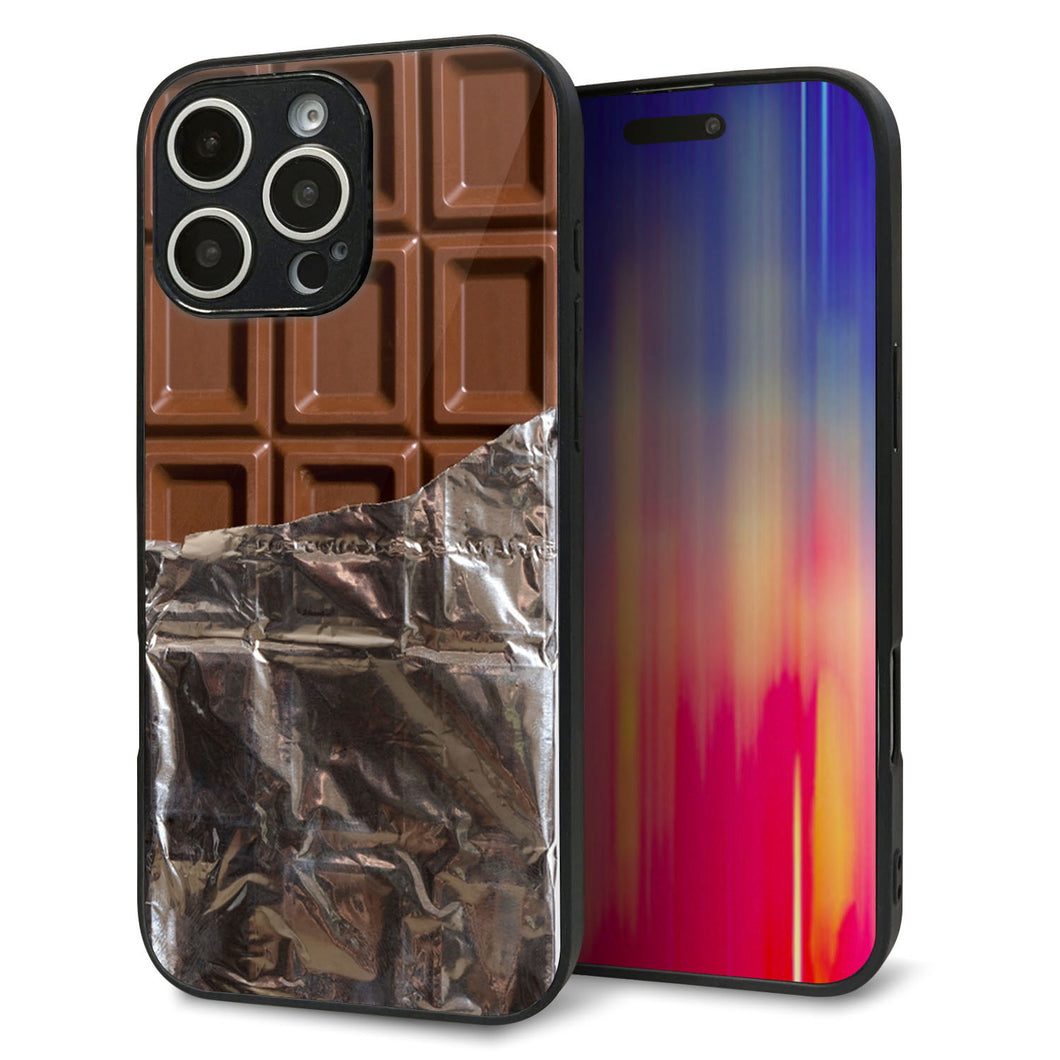 iPhone16 Pro Max 強化ガラス&TPUスマホケース ガラプリ【451 板チョコ】