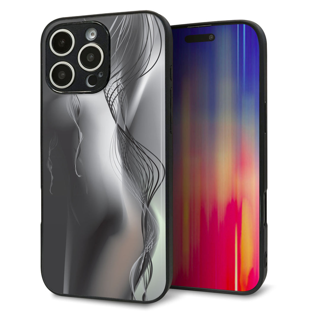 iPhone16 Pro Max 強化ガラス&TPUスマホケース ガラプリ【566 ボディウォール】