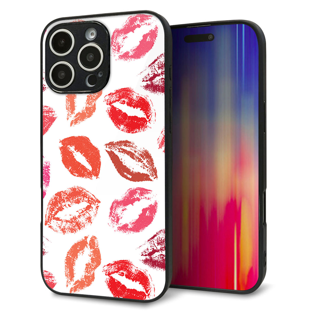 iPhone16 Pro Max 強化ガラス&TPUスマホケース ガラプリ【734 キスkissキス】