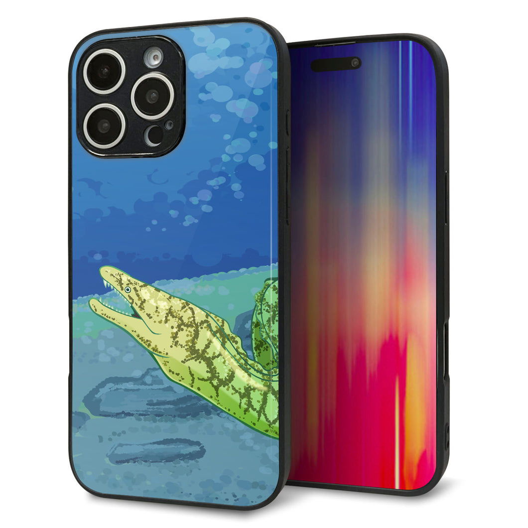 iPhone16 Pro Max 強化ガラス&TPUスマホケース ガラプリ【HA260 ポケットアクアリウム ウツボ】