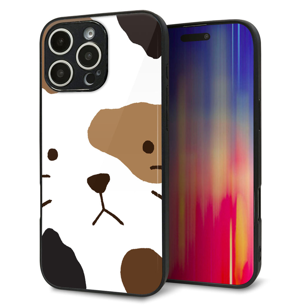 iPhone16 Pro Max 強化ガラス&TPUスマホケース ガラプリ【IA801 みけ】