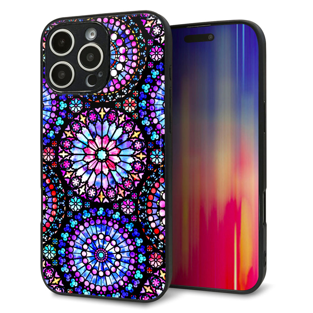 iPhone16 Pro Max 強化ガラス&TPUスマホケース ガラプリ【MA953 パターン柄 A】