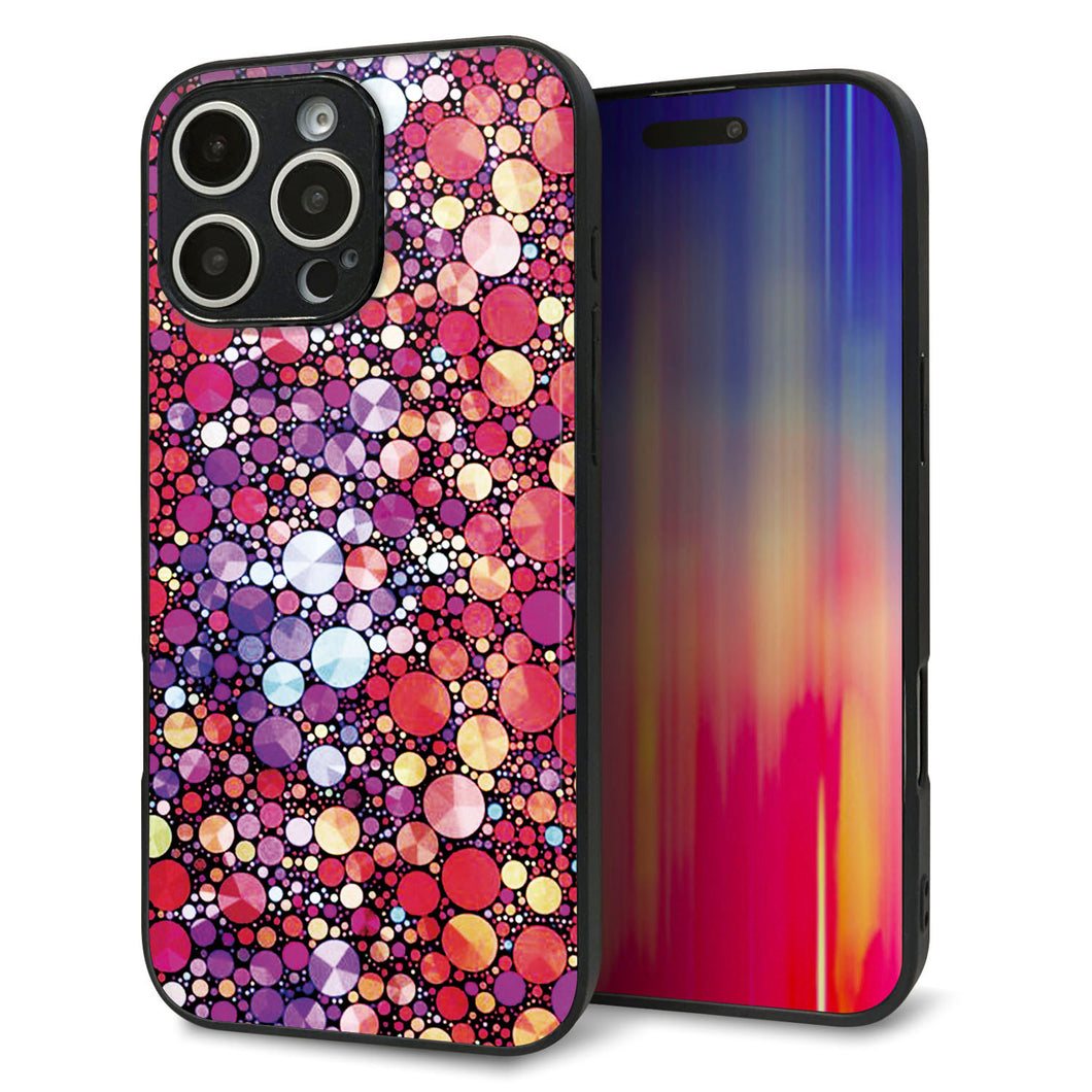 iPhone16 Pro Max 強化ガラス&TPUスマホケース ガラプリ【MA954 パターン柄 B】