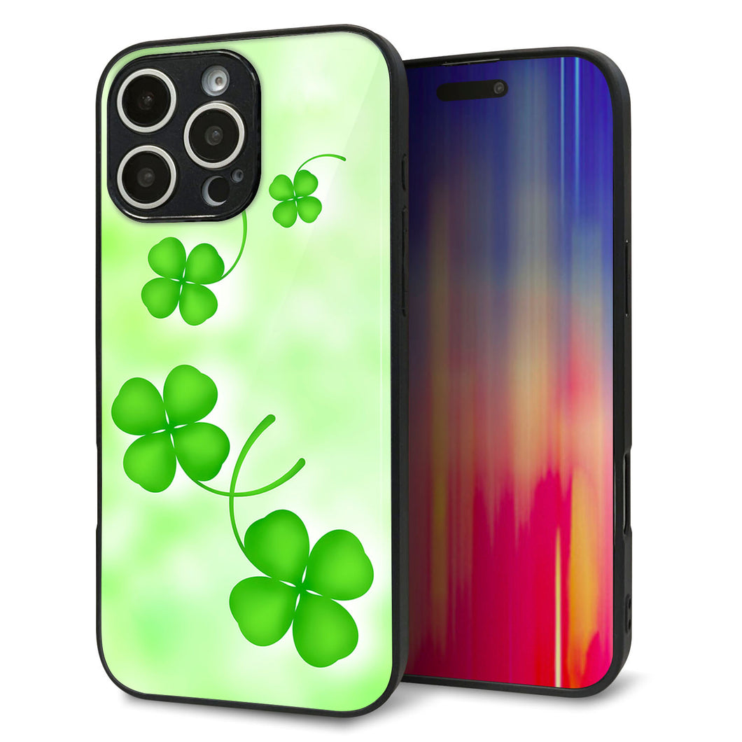 iPhone16 Pro Max 強化ガラス&TPUスマホケース ガラプリ【VA819 まいおりる幸運】