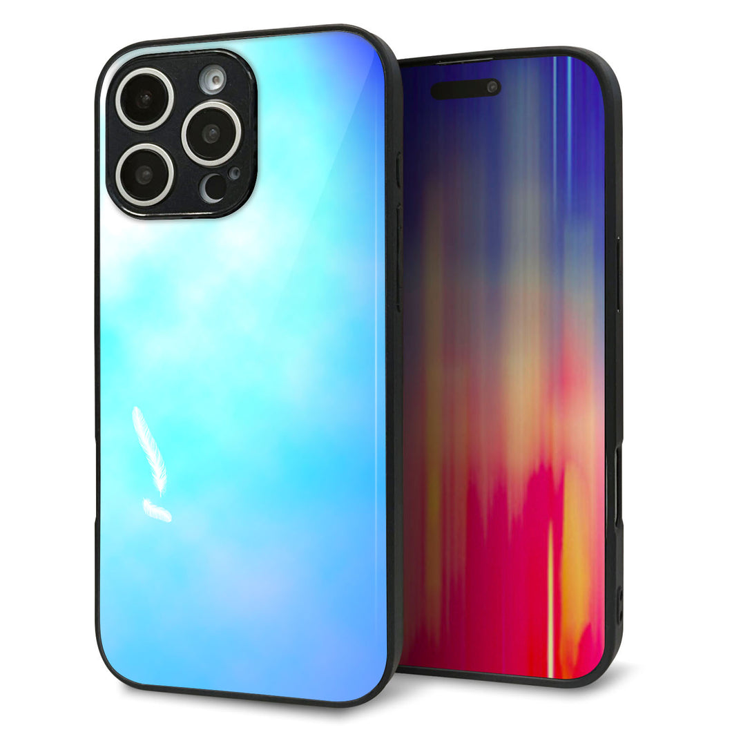 iPhone16 Pro Max 強化ガラス&TPUスマホケース ガラプリ【YJ291 デザイン 光】