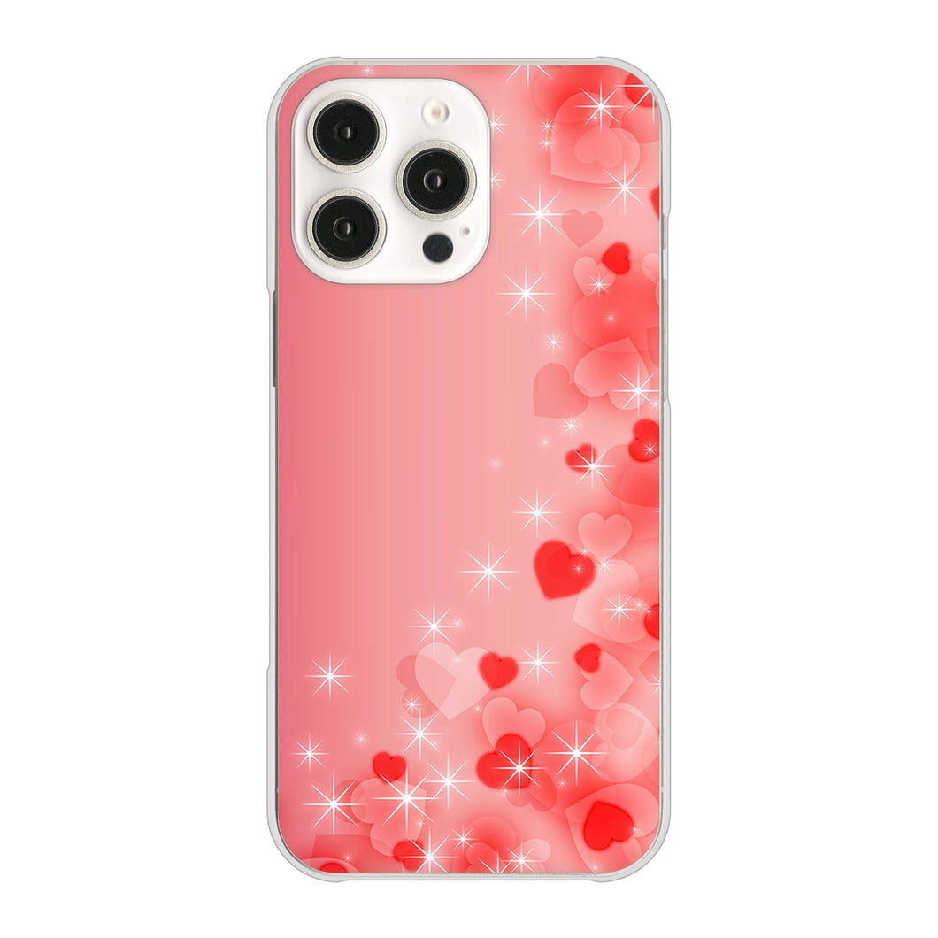 iPhone16 Pro Max 高画質仕上げ 背面印刷 ハードケース 【003 ハート色の夢】