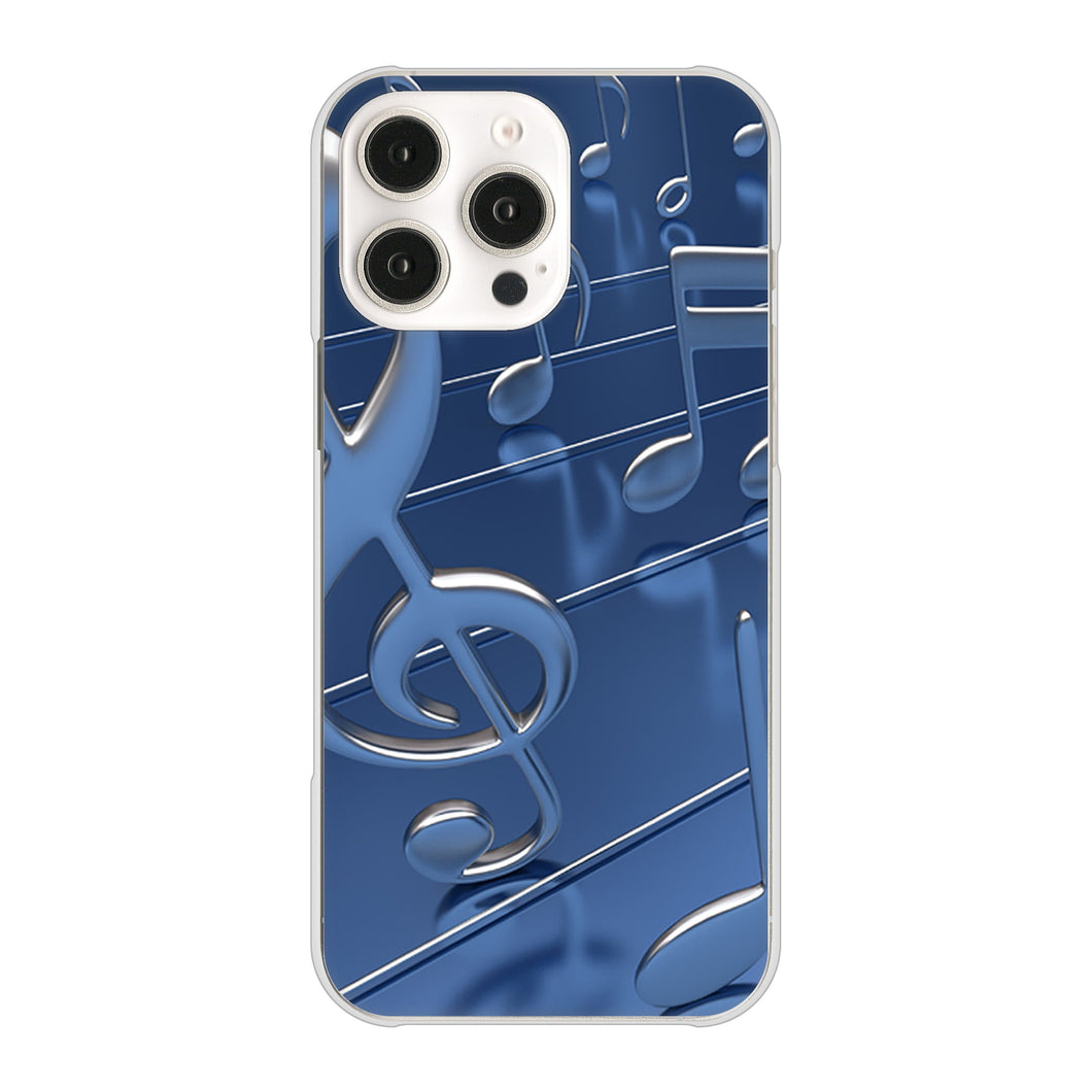 iPhone16 Pro Max 高画質仕上げ 背面印刷 ハードケース音符