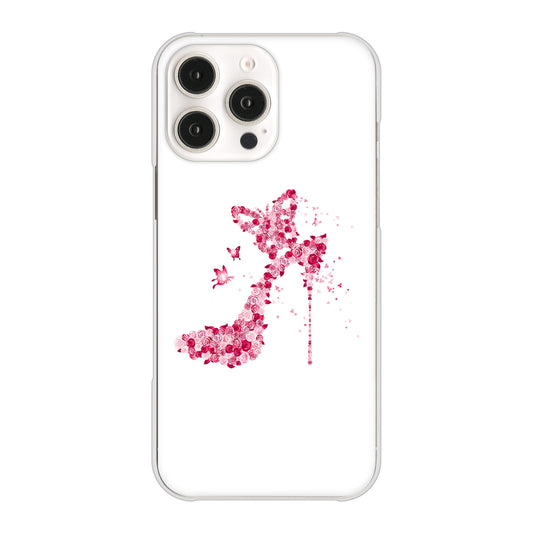 iPhone16 Pro Max 高画質仕上げ 背面印刷 ハードケース 【387 薔薇のハイヒール】