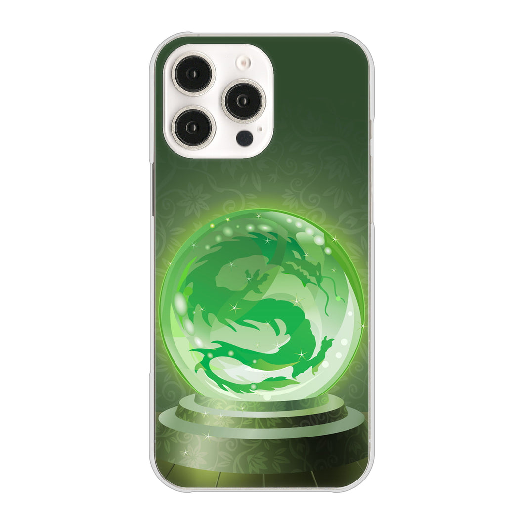 iPhone16 Pro Max 高画質仕上げ 背面印刷 ハードケース 【439 水晶に浮かぶ龍】