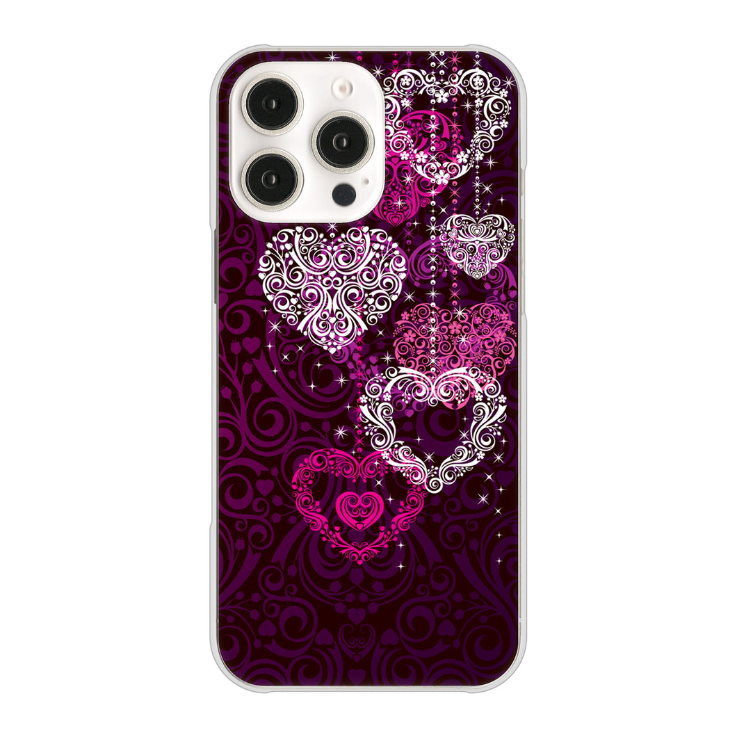 iPhone16 Pro Max 高画質仕上げ 背面印刷 ハードケースきらめきハート