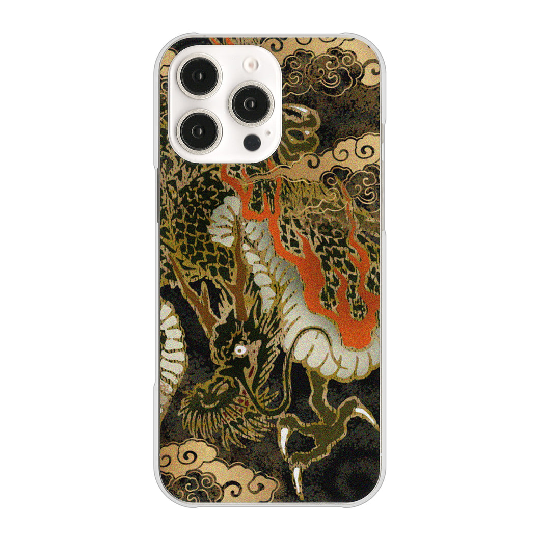 iPhone16 Pro Max 高画質仕上げ 背面印刷 ハードケース 【558 いかずちを纏う龍】