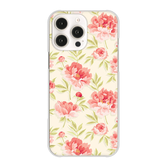 iPhone16 Pro Max 高画質仕上げ 背面印刷 ハードケース北欧の小花