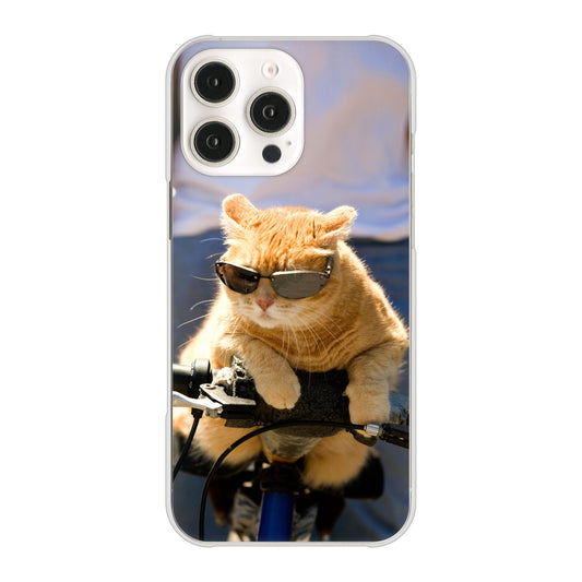 iPhone16 Pro Max 高画質仕上げ 背面印刷 ハードケース 【595 にゃんとサイクル】