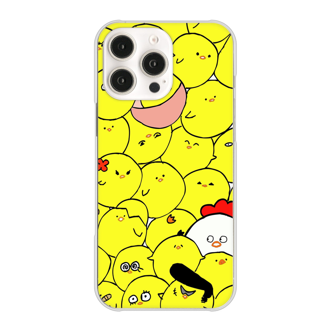 iPhone16 Pro Max 高画質仕上げ 背面印刷 ハードケース 【1031 ピヨピヨ】