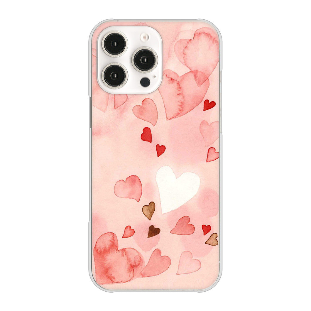 iPhone16 Pro Max 高画質仕上げ 背面印刷 ハードケース 【1125 ハートの和紙】