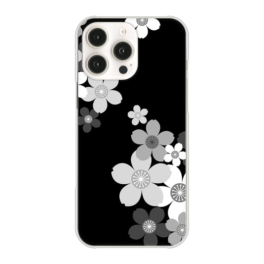 iPhone16 Pro Max 高画質仕上げ 背面印刷 ハードケース 【1334 桜のフレーム】