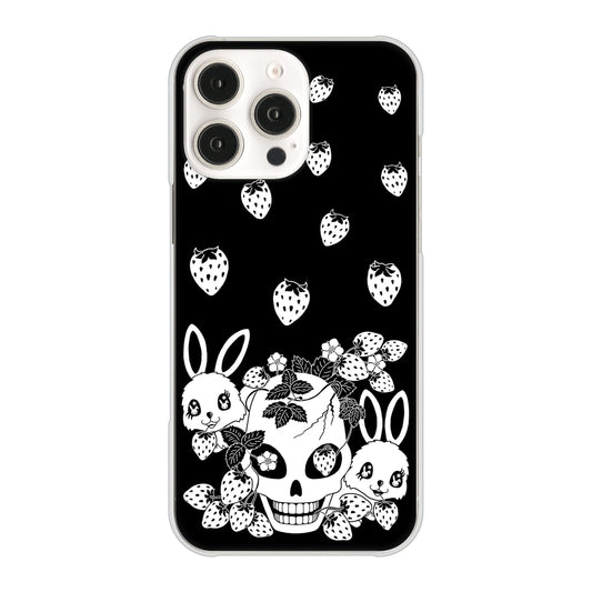 iPhone16 Pro Max 高画質仕上げ 背面印刷 ハードケースむかいあぐる 苺兎