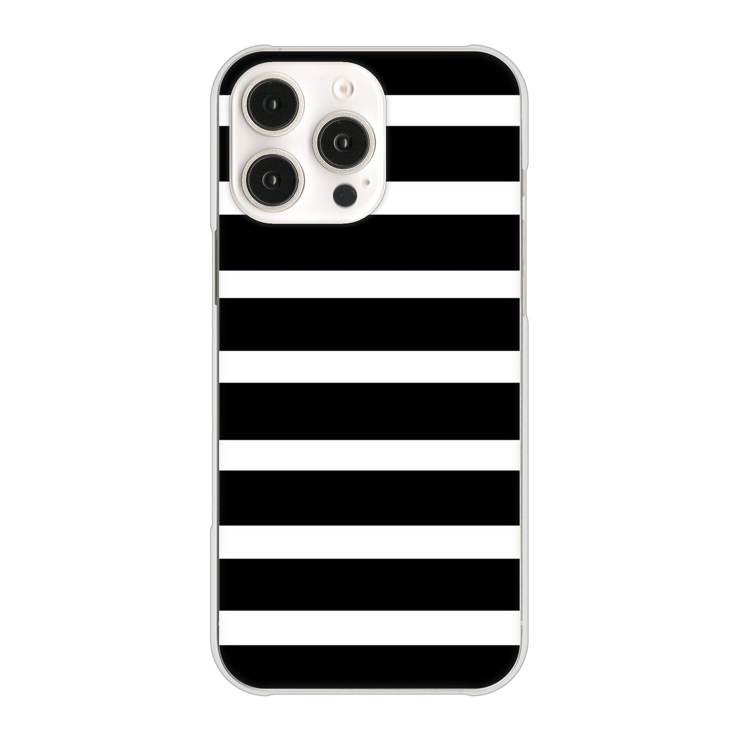 iPhone16 Pro Max 高画質仕上げ 背面印刷 ハードケースシンプルボーダー