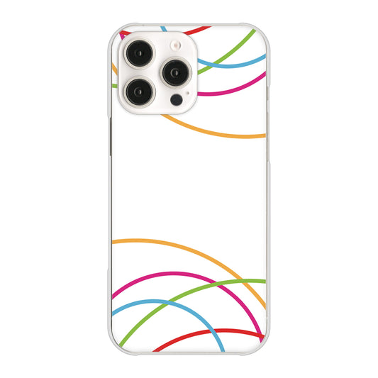 iPhone16 Pro Max 高画質仕上げ 背面印刷 ハードケース 【IB912 重なり合う曲線】
