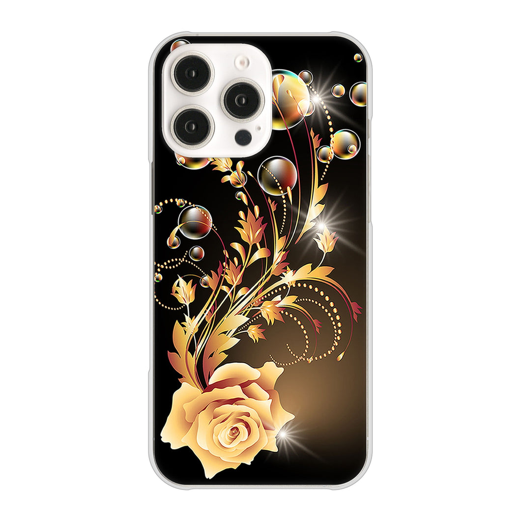 iPhone16 Pro Max 高画質仕上げ 背面印刷 ハードケースロマンチックなバラ