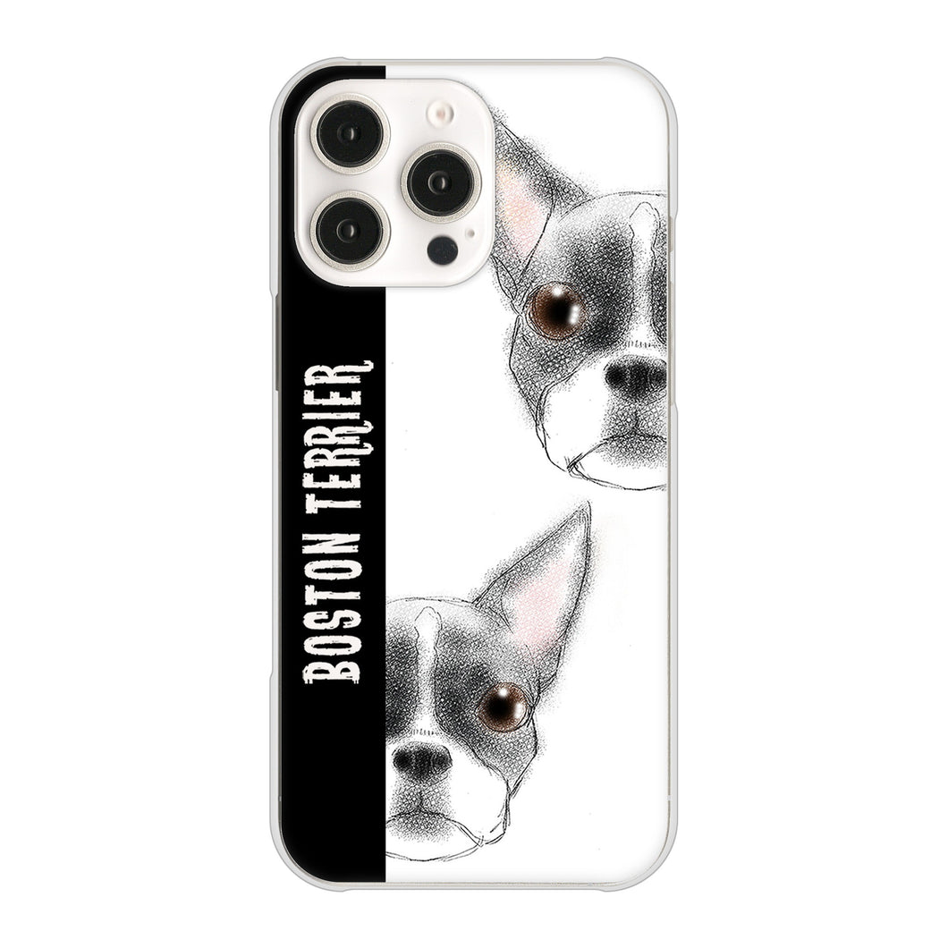 iPhone16 Pro Max 高画質仕上げ 背面印刷 ハードケースボストンテリア