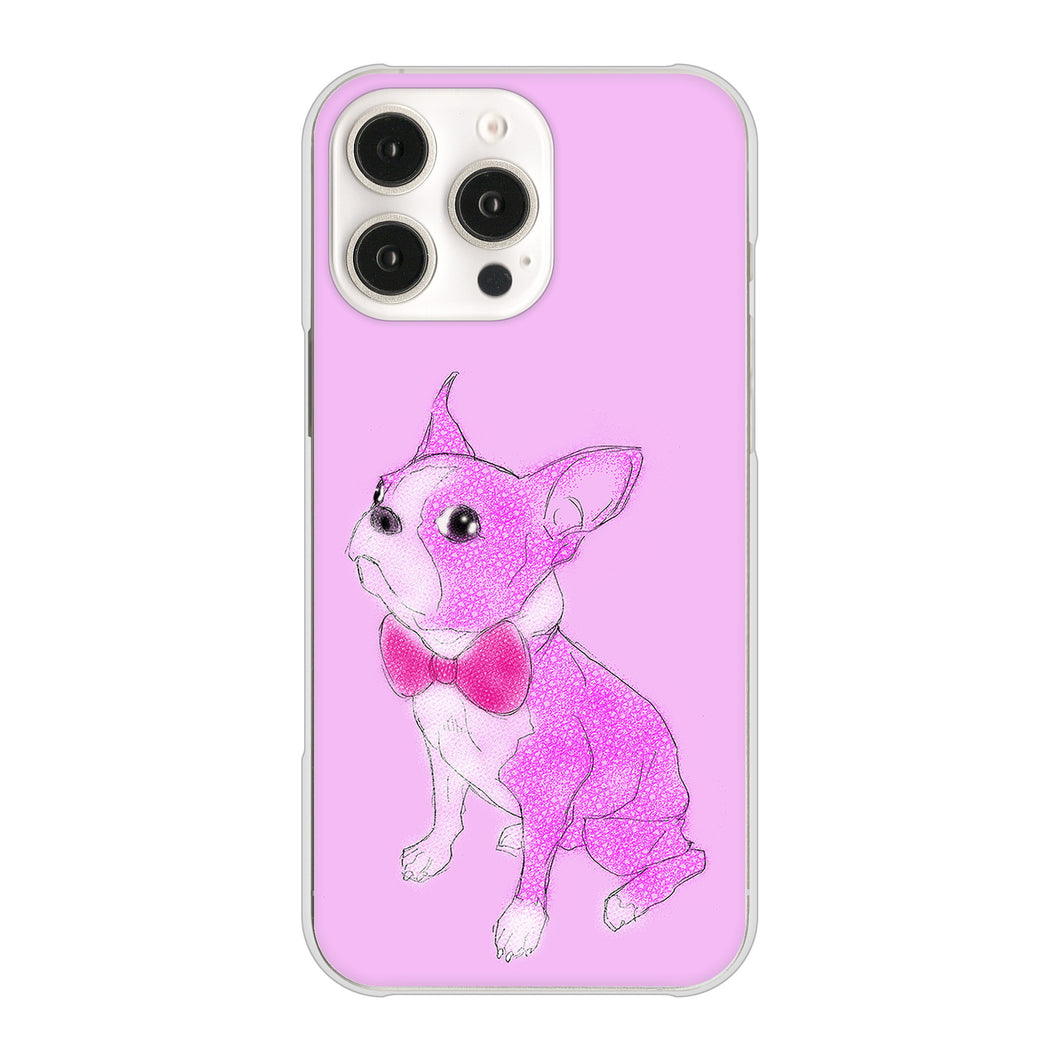 iPhone16 Pro Max 高画質仕上げ 背面印刷 ハードケースボストンテリア