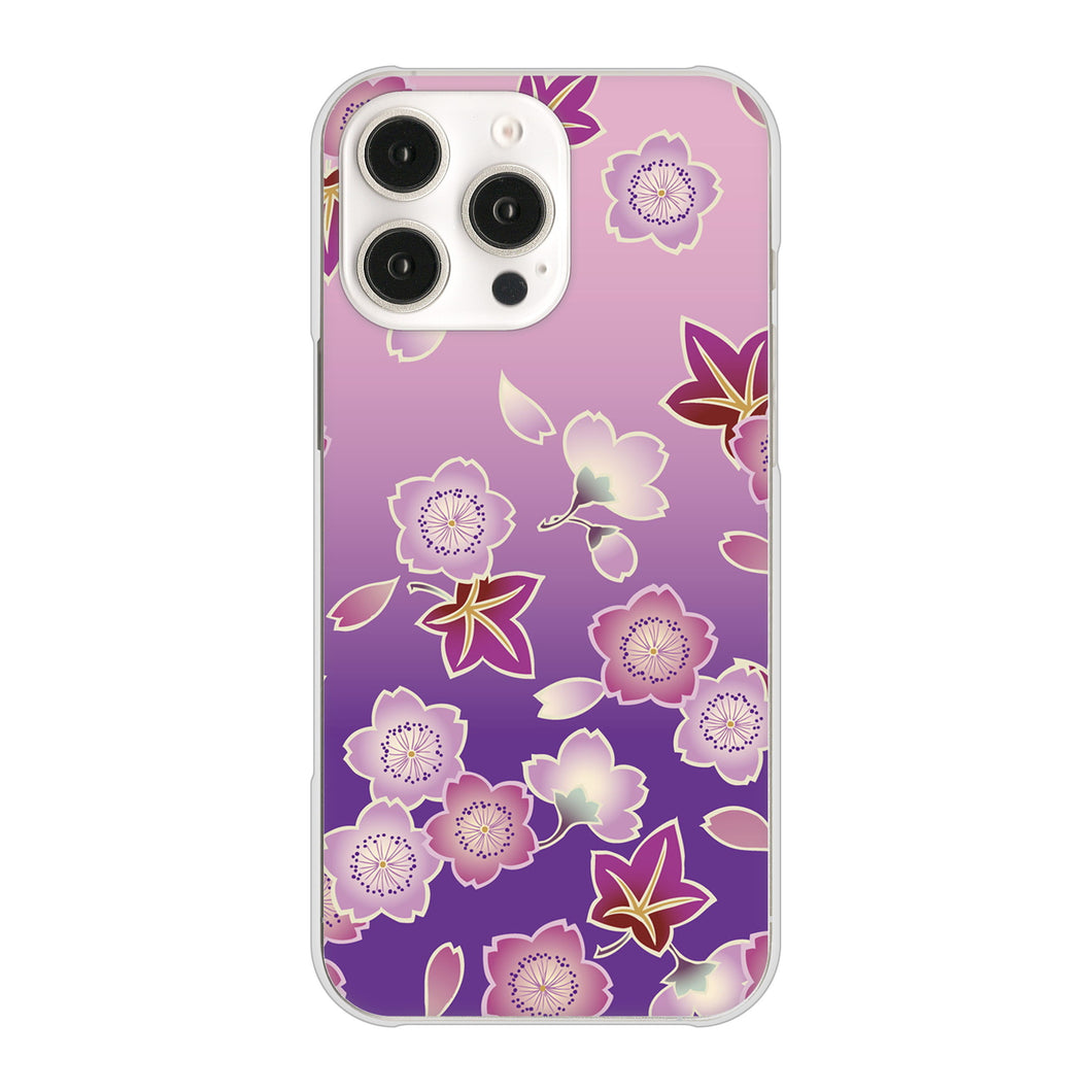 iPhone16 Pro Max 高画質仕上げ 背面印刷 ハードケース和花柄