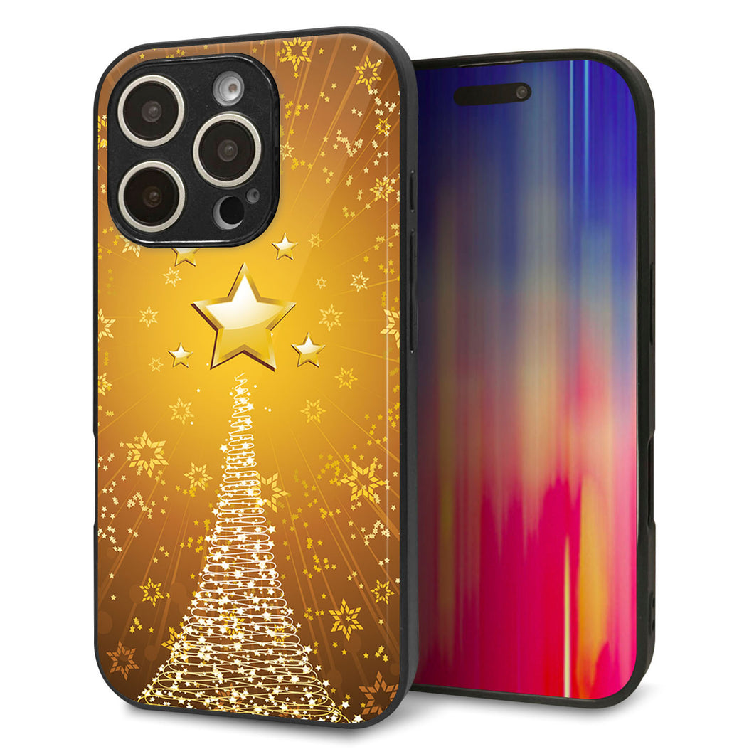 iPhone16 Pro 強化ガラス&TPUスマホケース ガラプリ【590 光の塔】