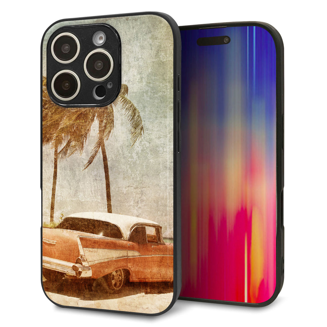 iPhone16 Pro 強化ガラス&TPUスマホケース ガラプリ【620 憧れの時-CAR】