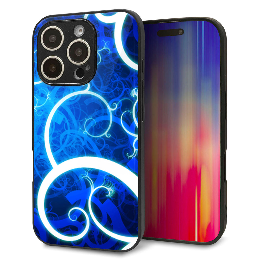 iPhone16 Pro 強化ガラス&TPUスマホケース ガラプリ【EK850 神秘の草】