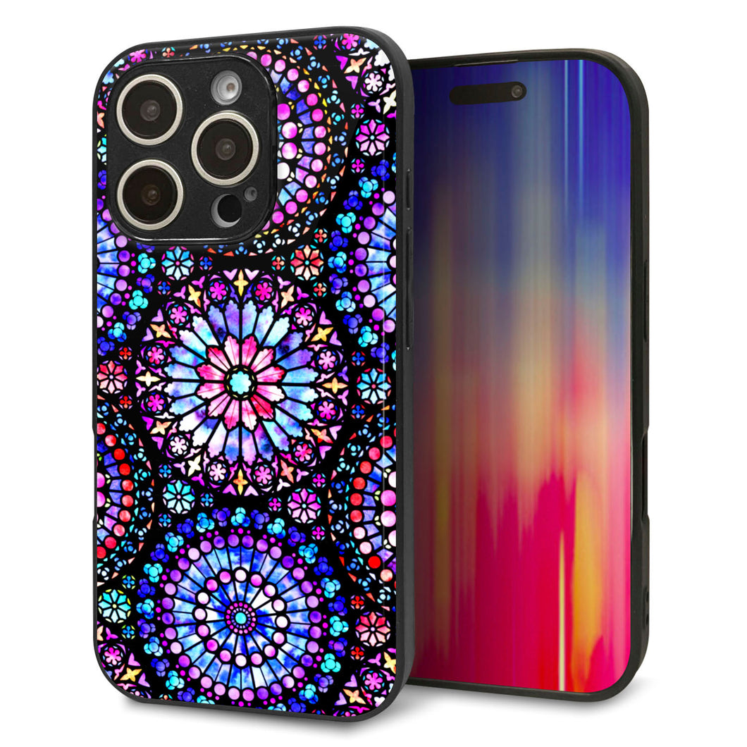 iPhone16 Pro 強化ガラス&TPUスマホケース ガラプリ【MA953 パターン柄 A】