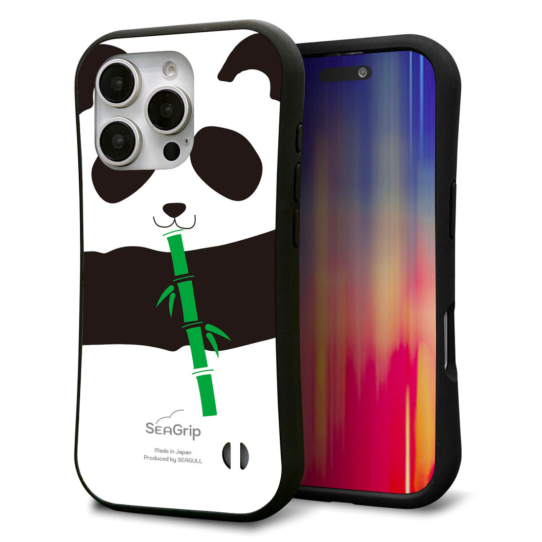 iPhone16 Pro スマホケース 「SEA Grip」 グリップケース Sライン 【FD817 パンダ817】 UV印刷