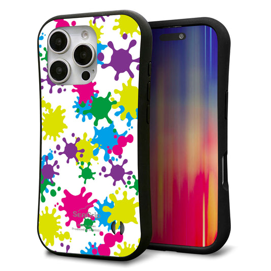 iPhone16 Pro スマホケース 「SEA Grip」 グリップケース Sライン 【MA878 ペイントホワイト】 UV印刷