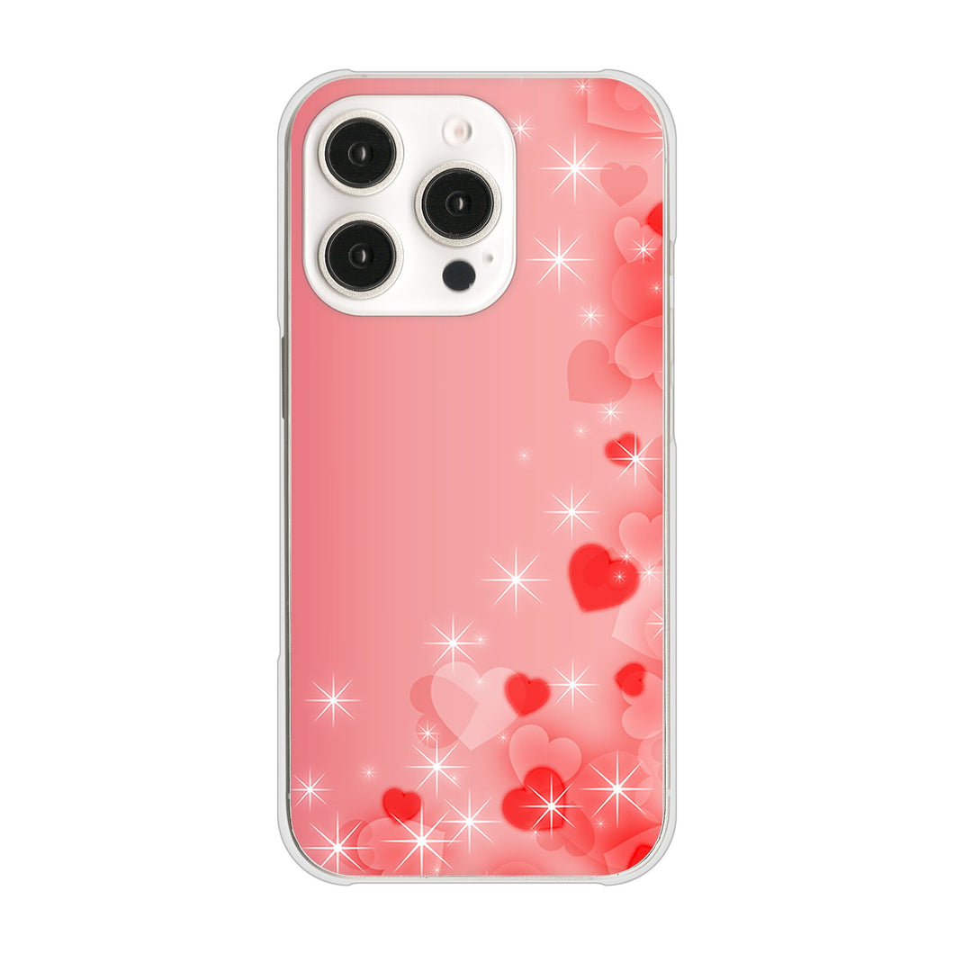 iPhone16 Pro 高画質仕上げ 背面印刷 ハードケース 【003 ハート色の夢】