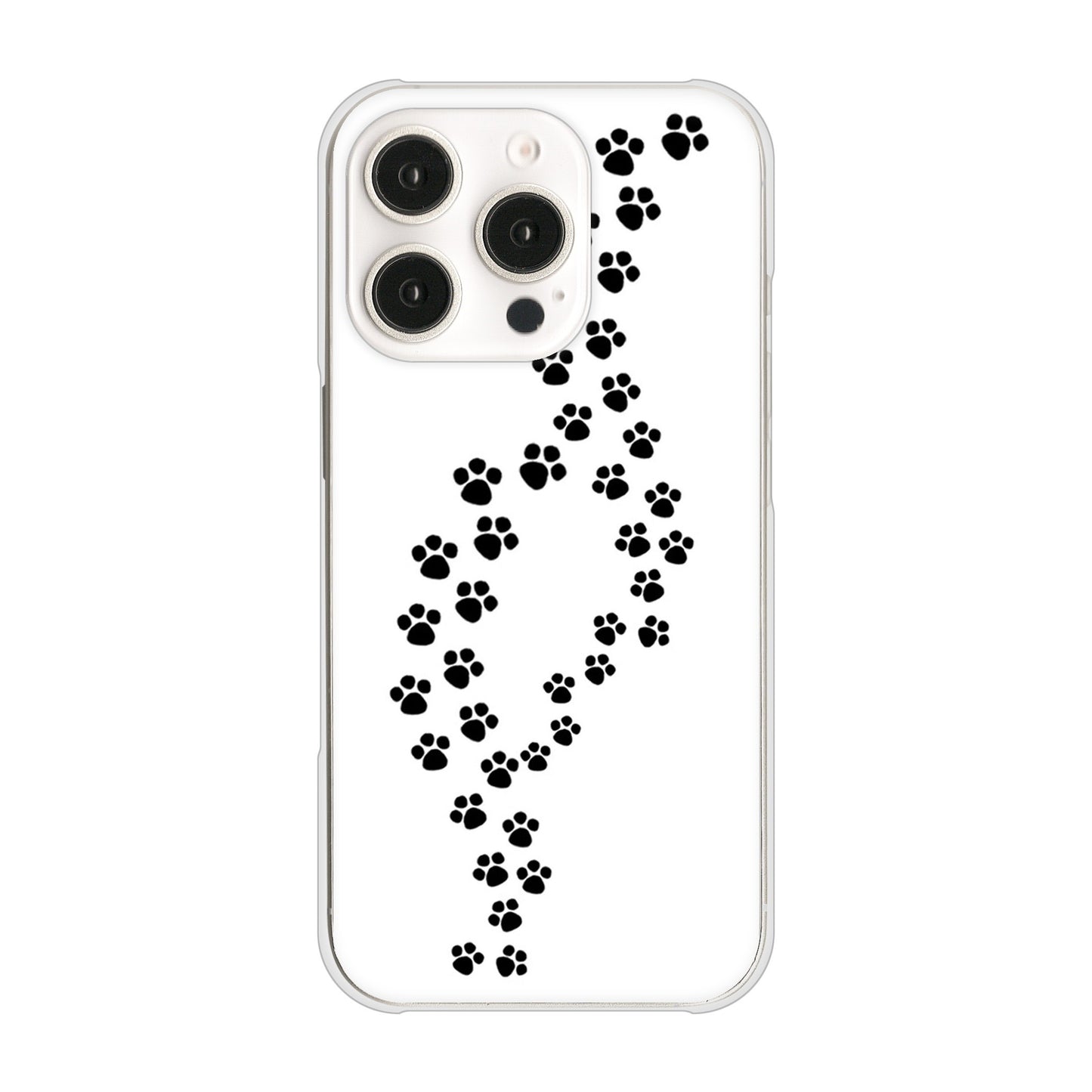 iPhone16 Pro 高画質仕上げ 背面印刷 ハードケース 【066 あしあと】