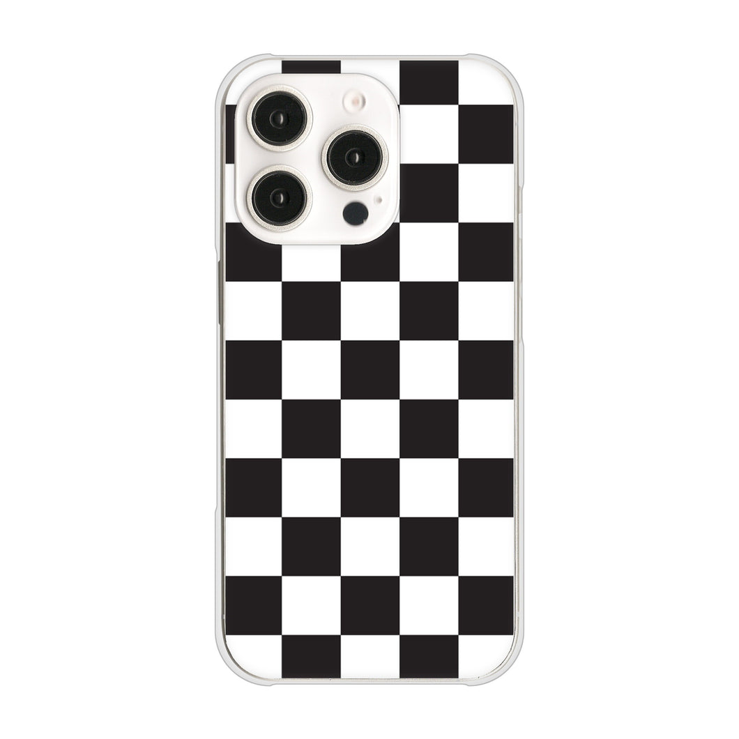 iPhone16 Pro 高画質仕上げ 背面印刷 ハードケース 【151 フラッグチェック】