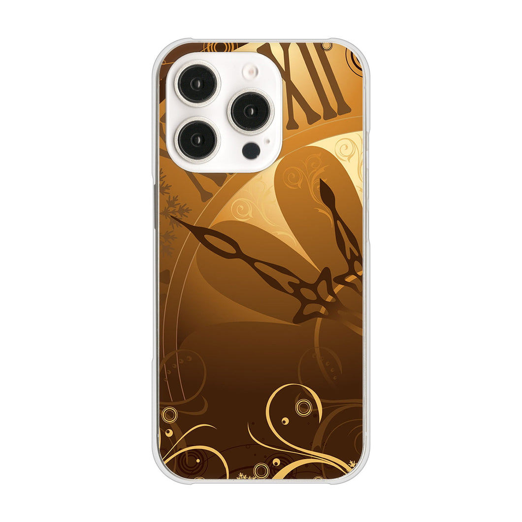 iPhone16 Pro 高画質仕上げ 背面印刷 ハードケース 【185 時を刻む針】