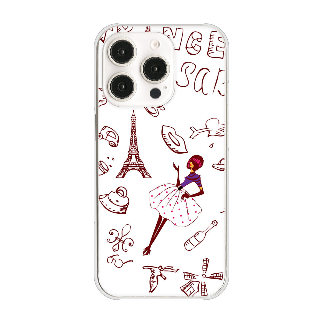 iPhone16 Pro 高画質仕上げ 背面印刷 ハードケースLOVE フランス