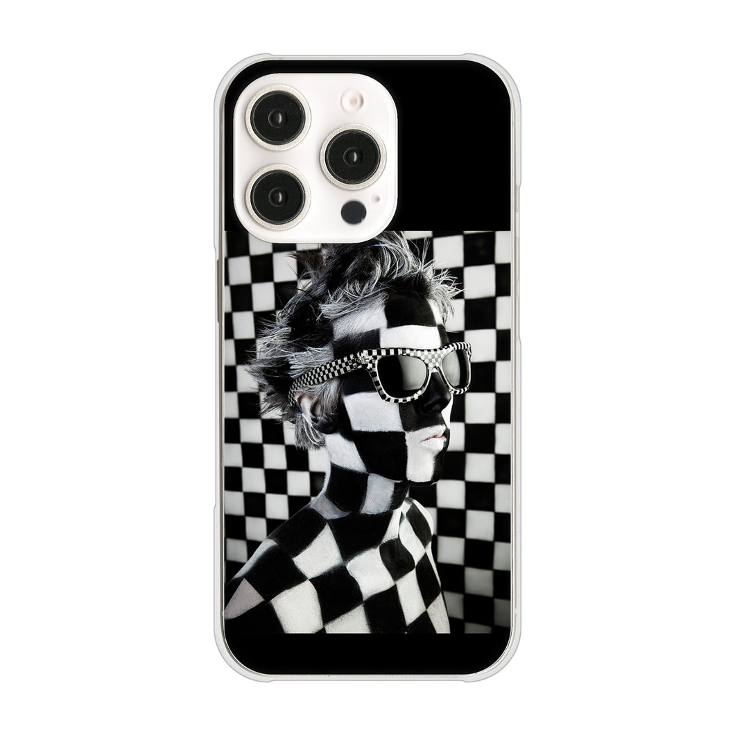 iPhone16 Pro 高画質仕上げ 背面印刷 ハードケース 【357 bk&wh】