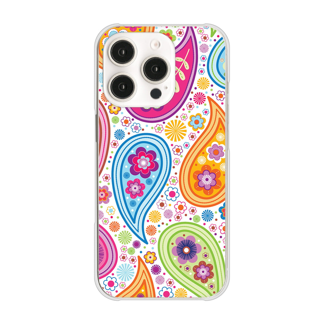 iPhone16 Pro 高画質仕上げ 背面印刷 ハードケースペイズリー