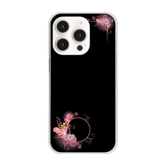 iPhone16 Pro 高画質仕上げ 背面印刷 ハードケース 【437 華のフレーム】