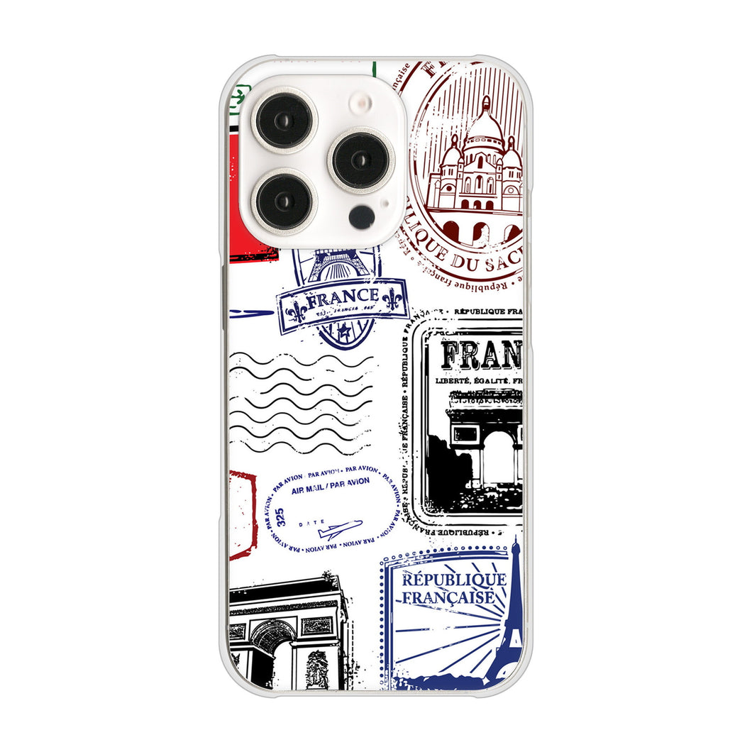 iPhone16 Pro 高画質仕上げ 背面印刷 ハードケースLOVE フランス