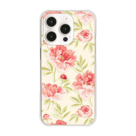 iPhone16 Pro 高画質仕上げ 背面印刷 ハードケース北欧の小花