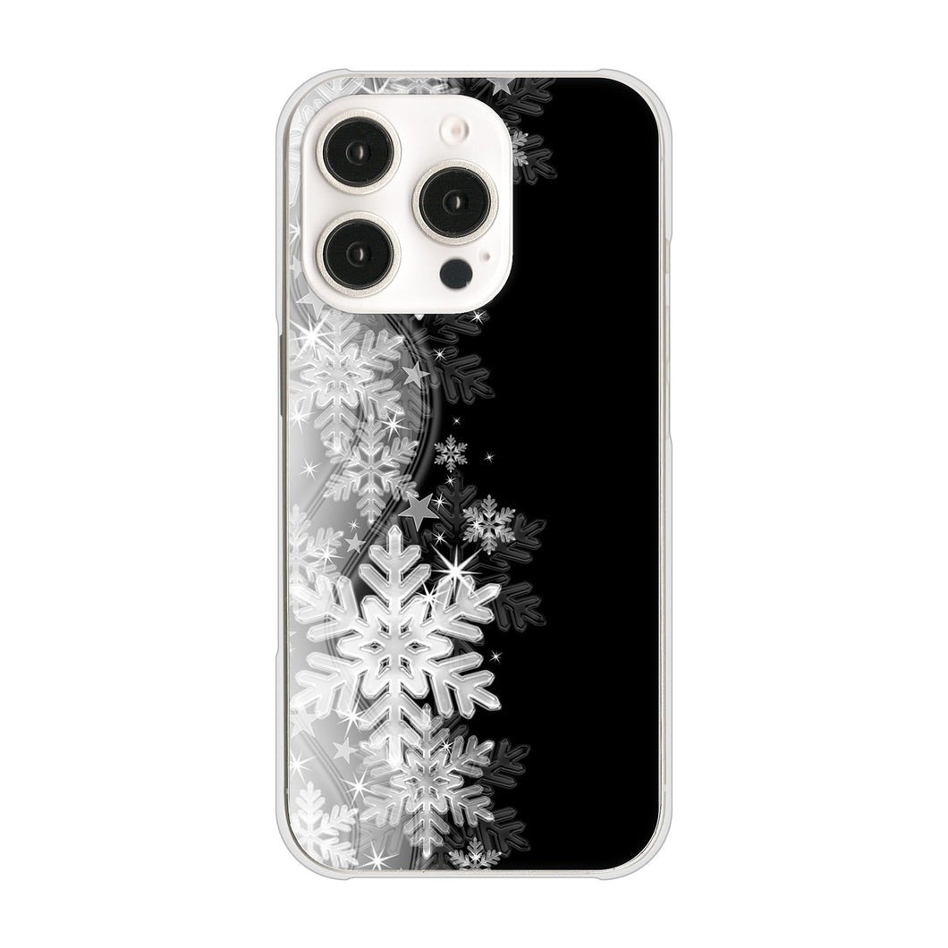 iPhone16 Pro 高画質仕上げ 背面印刷 ハードケース 【603 白銀と闇】