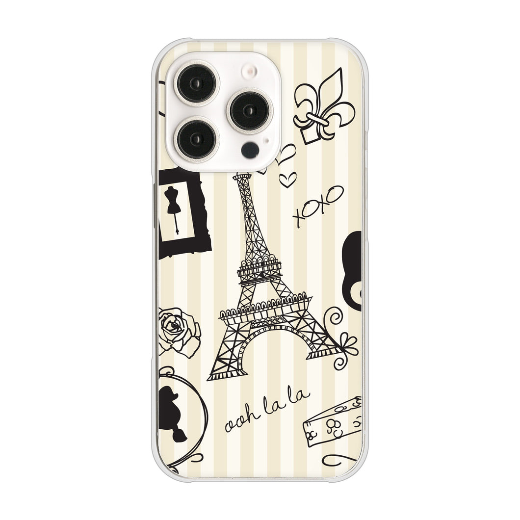 iPhone16 Pro 高画質仕上げ 背面印刷 ハードケースLOVE フランス